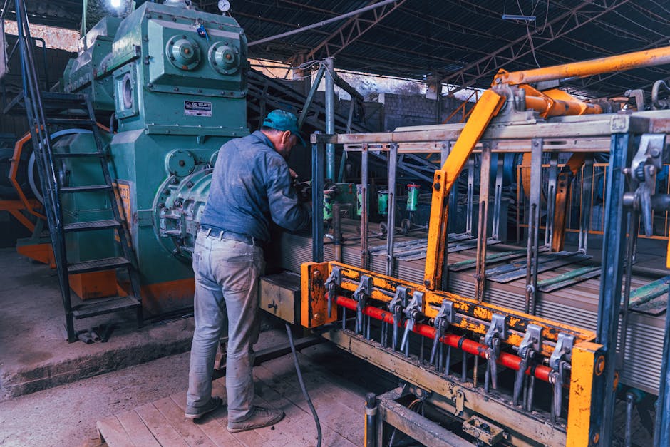 Endüstriyel makine vinç ile yükleme
